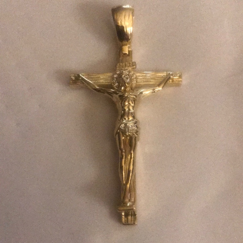 14 karat gold cross